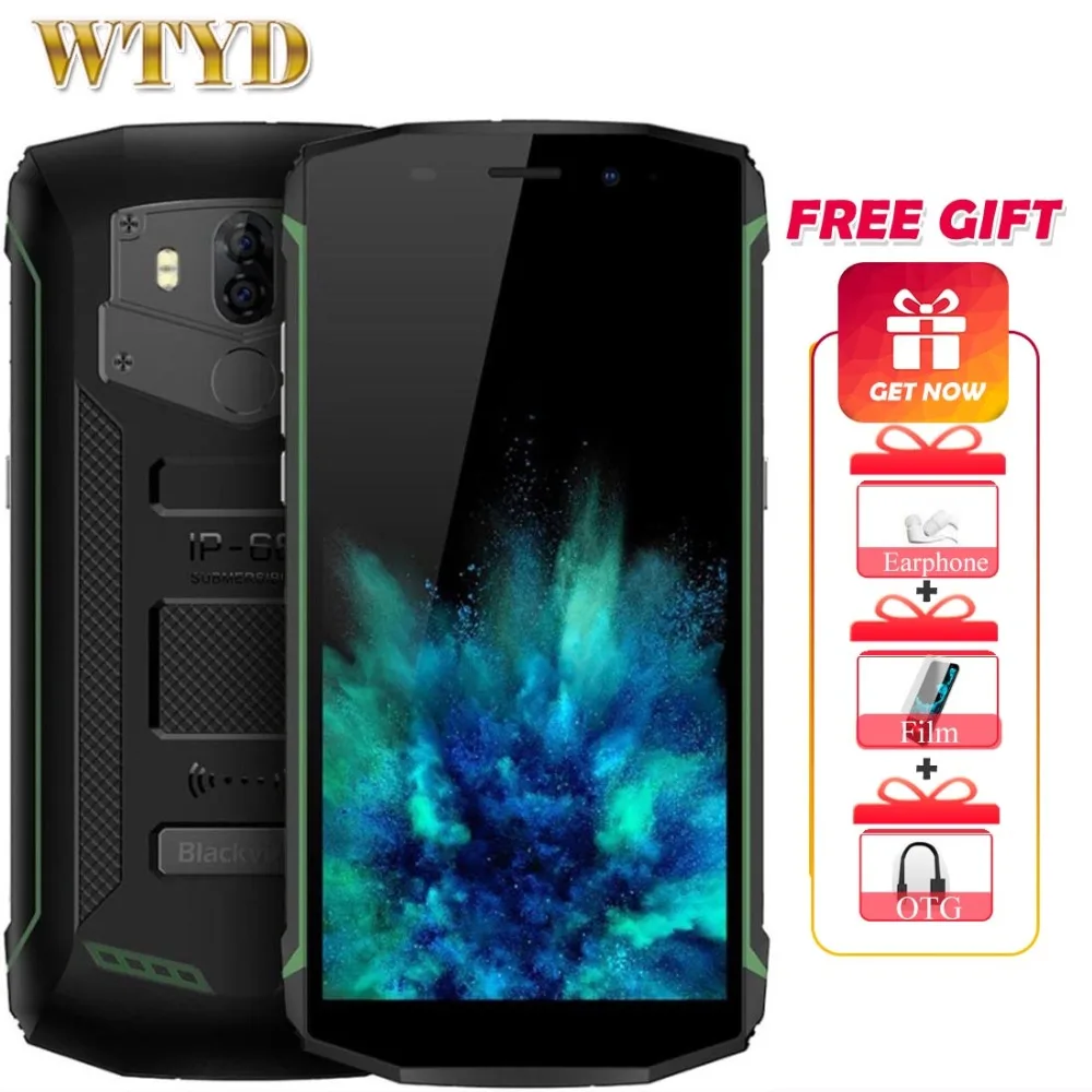 Blackview BV5800 5 inchram 2 Гб Встроенная память 16 Смартфон IP68 Водонепроницаемый двойные
