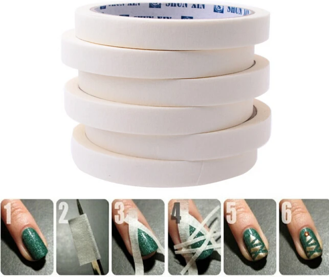 

1pcs 17m x 0.5cm Nail Art Tape Rolls Nails Decoration Edge Guide Tips DIY Stickers Manicure Stripe Tools