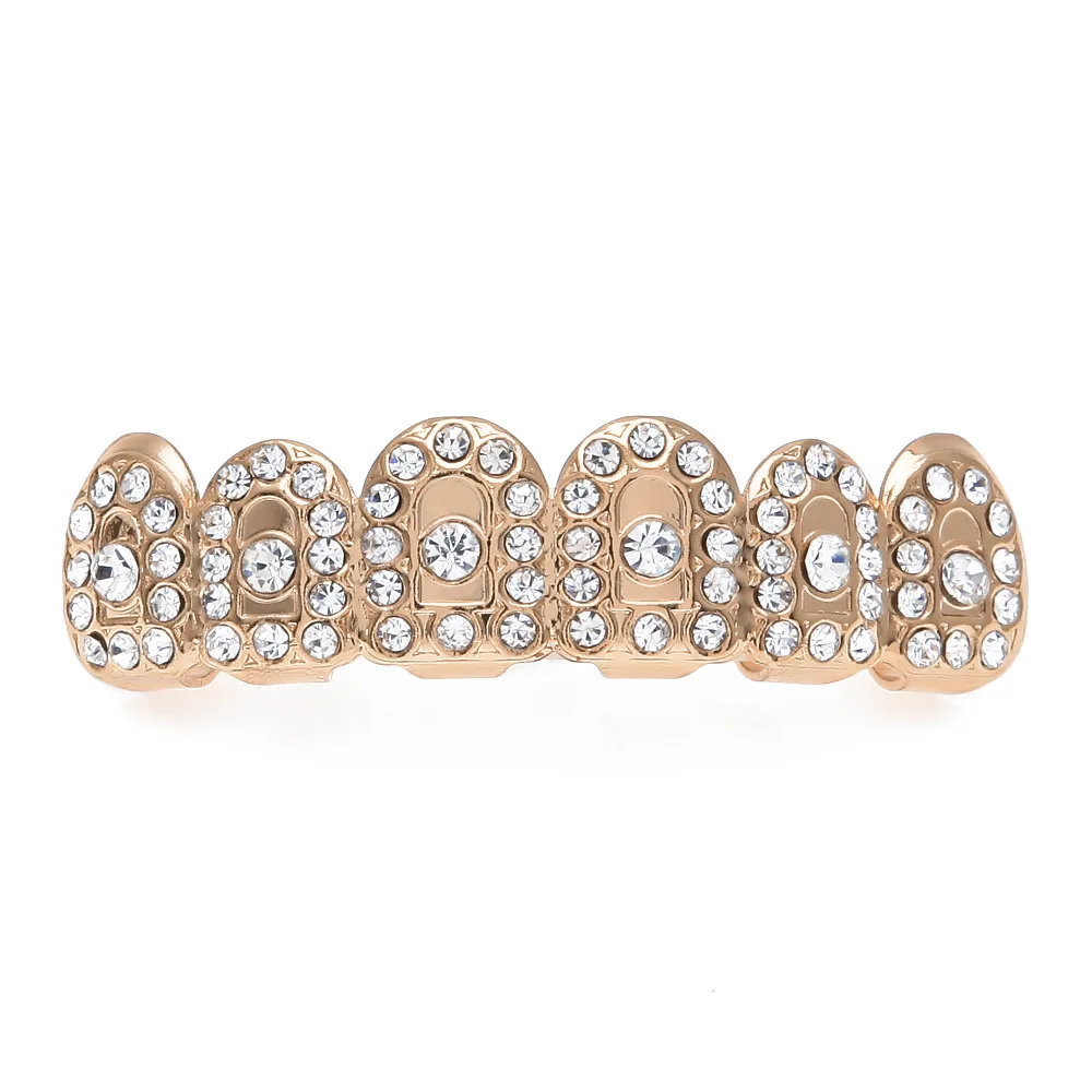 great ice out bling bling men vampire teeth deco set golden tooth grillz cap pcs top pcs bottom hiphop mouth jewelry tsin body jewelry from jewelry with