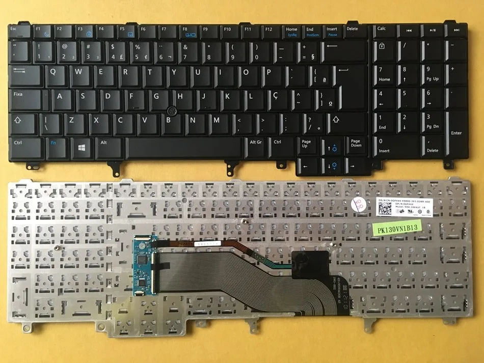 Новая BR бразильская клавиатура для DELL E6520 E5520 M4600 M6600 E5530 E6530 M4700 M6700 черная с