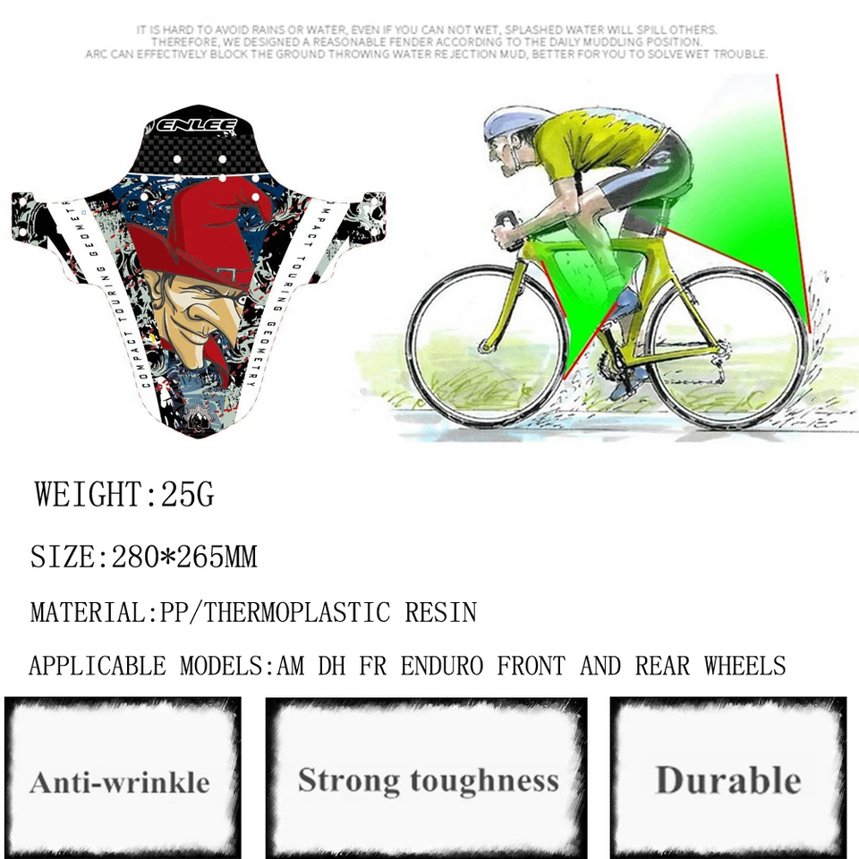 Guardabarros Mtb RBRL Kit De Guardabarros De Bicicleta Guardabarros De Bicicleta De Monta A Bicicleta El Ctrica Ajustable Bicicleta Montaña Adulto 29 Pulgadas