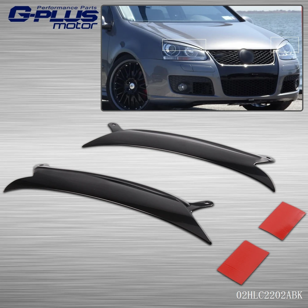 Free Shipping 2 pcs Headlight Eyelids For 2006 2009 VW Golf GTI Jetta