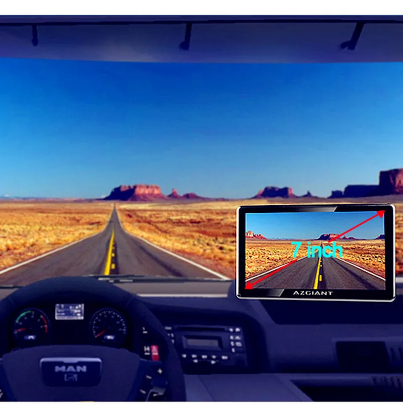 AZGIANT 7 &quotBlutooth WiFi Автомобильный навигатор для грузовиков gps DVR SAT планшет сенсорный