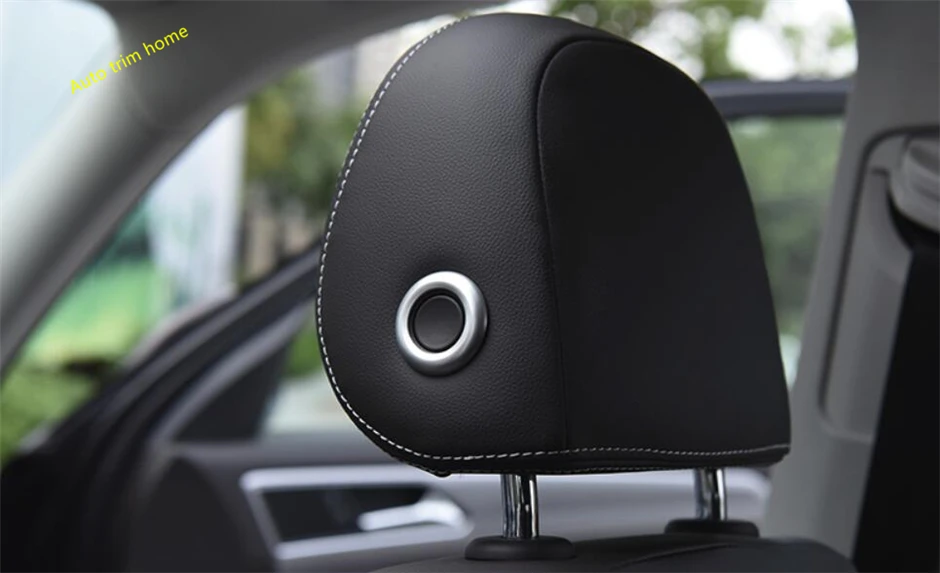 

Lapetus Car Seat Head Pillow Headrest Button Ring Trim 2 Piece For Volkswagen T-Roc T Roc 2018 2019 / Matte / Carbon Fiber Style