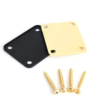1 unid nuevo 1 Unidades oro Masajeadores de cuello placa metal recambio para Fender Strat eléctrica Guitarras
