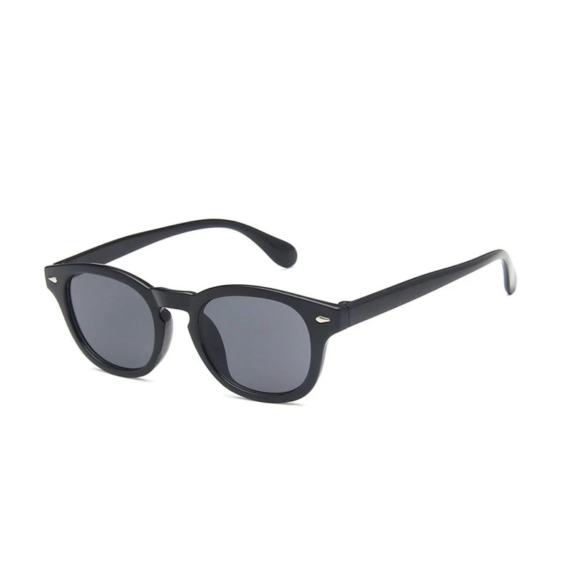 Zilead детские маленькие круглые солнцезащитные очки в оправе для мальчиков и девочек, брендовые Детские солнцезащитные очки, очки UV400 oculos - Цвет линз: black gray