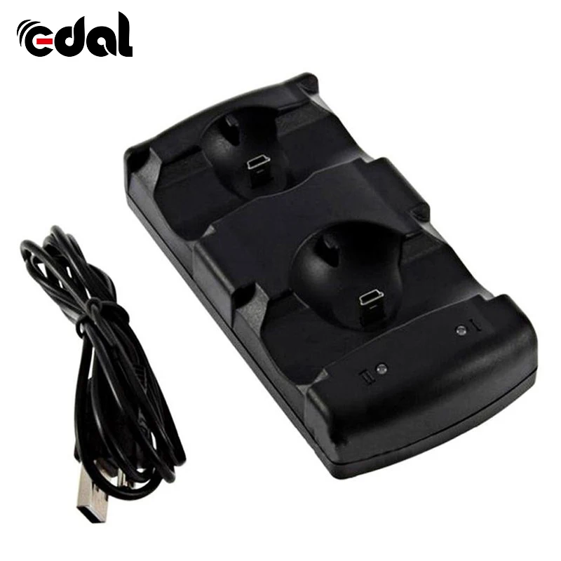 2 in 1 Daul USB Charging Station Charger Stand Dock for PS3 Move Controller Gamepads