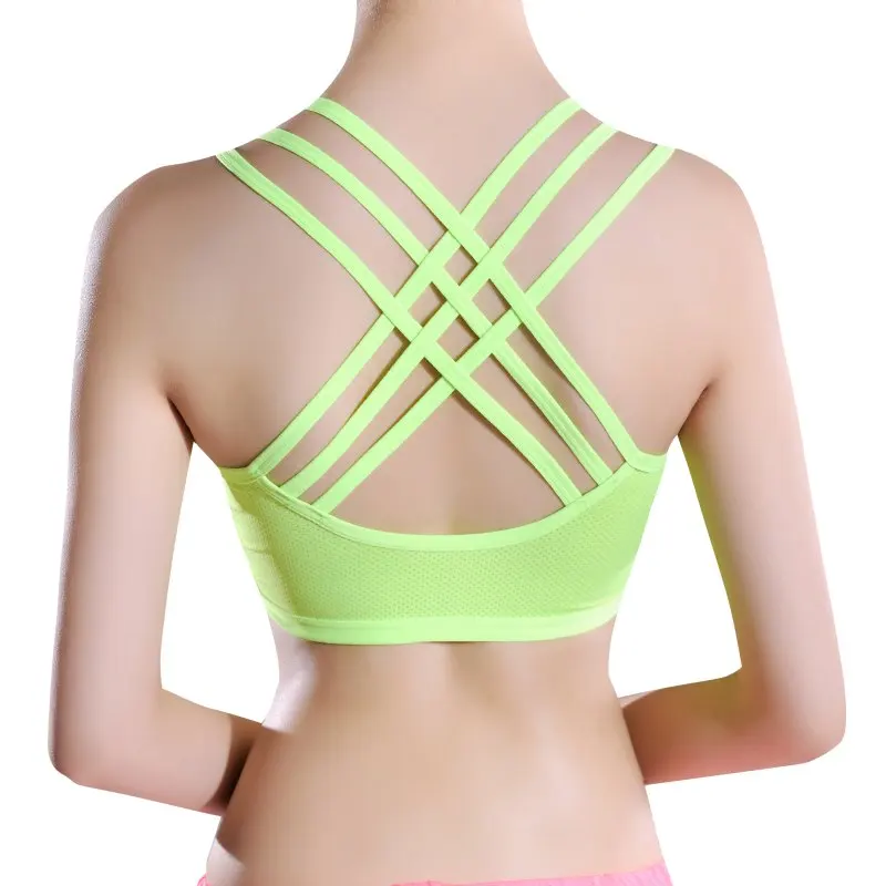 

Sexy Racerback Bra Women Tops Brasier Mujer White Black Bralette Padded Wireless Push Up Bra Cut Out Top Bandage Bras Female NN2