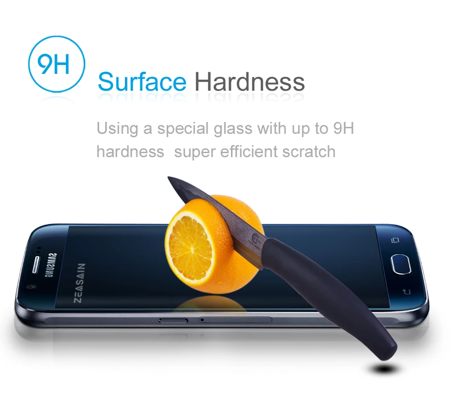 Original ZEASAIN HD Clear 0.3mm 9H Screen Protector Tempered Glass Film For Samsung galaxy S6 galaxys6 Toughened Film (3)