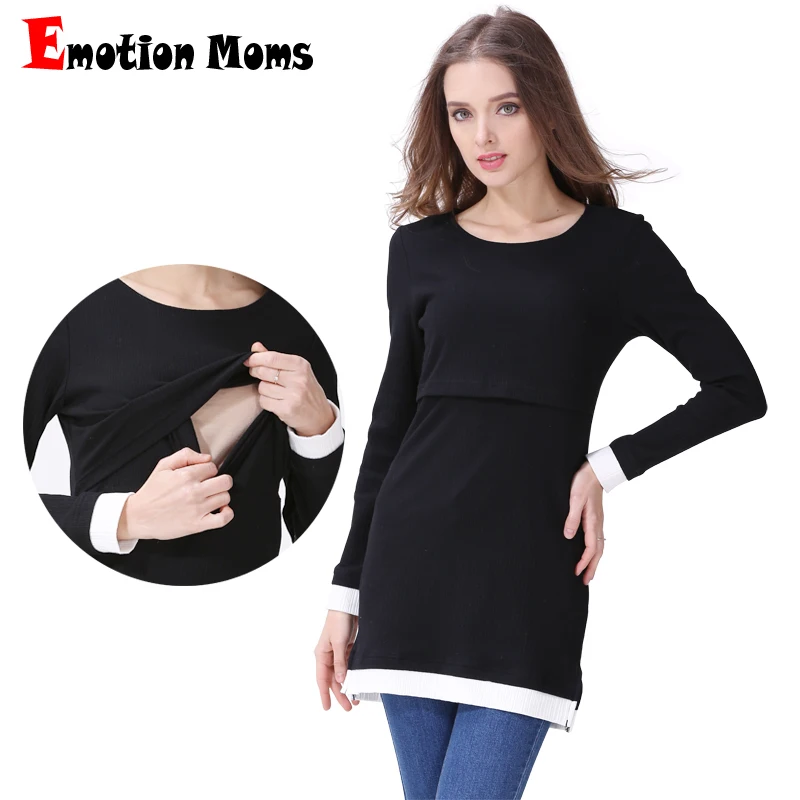 

Fashion Maternity Clothes long sleeve Maternity Nursing top Breastfeeding Wear for Pregnant Women T-shirts