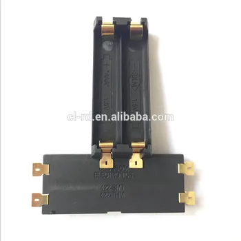 

200pcs/lot 1022 Anti-fire material plastic holder new arrival dual bay aaa battery holder with smt