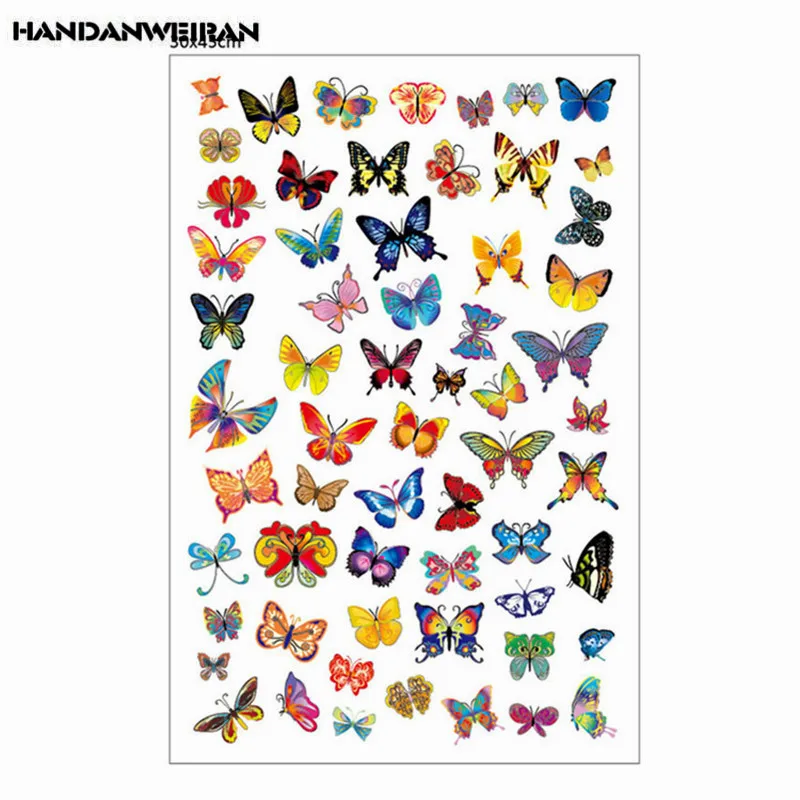 

1 PCS Color Butterflies Wall Stickers DIY Refrigerator Switch Washing machine For Living Room Bedroom Home Decor 30*45CM