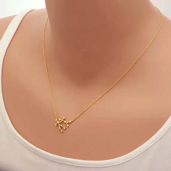 1 шт. женское ожерелье со знаками Зодиака|zodiac necklace|necklaces for womennecklace constellation |