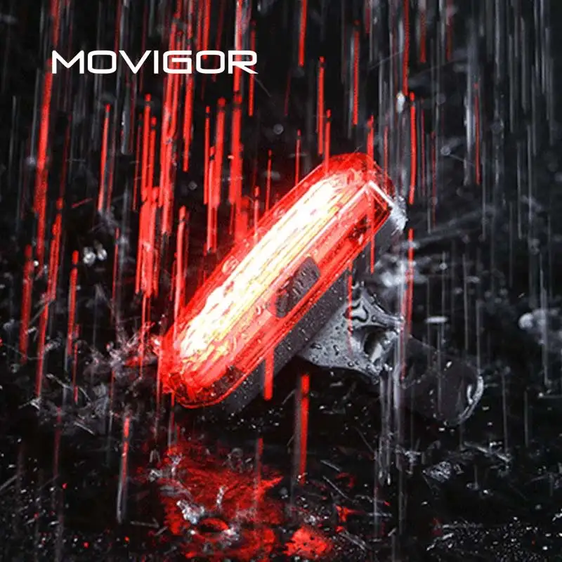 Flash Deal MOVIGOR 120 Lumens USB Rechargeable Bicycle Taillight LED Lamp Waterproof MTB Road Bike Light Night Warning Cycling Flashlight 2