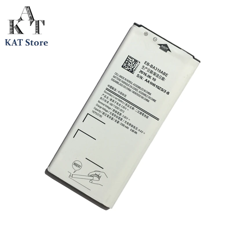

Mobile Phone Batteries For Samsung Galaxy A3 2016 Edition A310F A310 2300mAh Battery EB-BA310ABE Quality Guarantee
