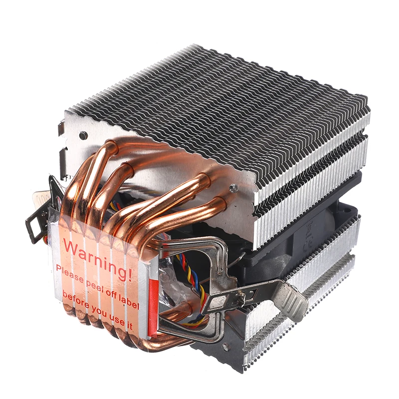 

90mm Heat Pipe 6 Heatpipe Desktop Computer CPU Cooler Fan Bracket Ultra Quiet Heatsink for Intel 1156/1155/1150/775