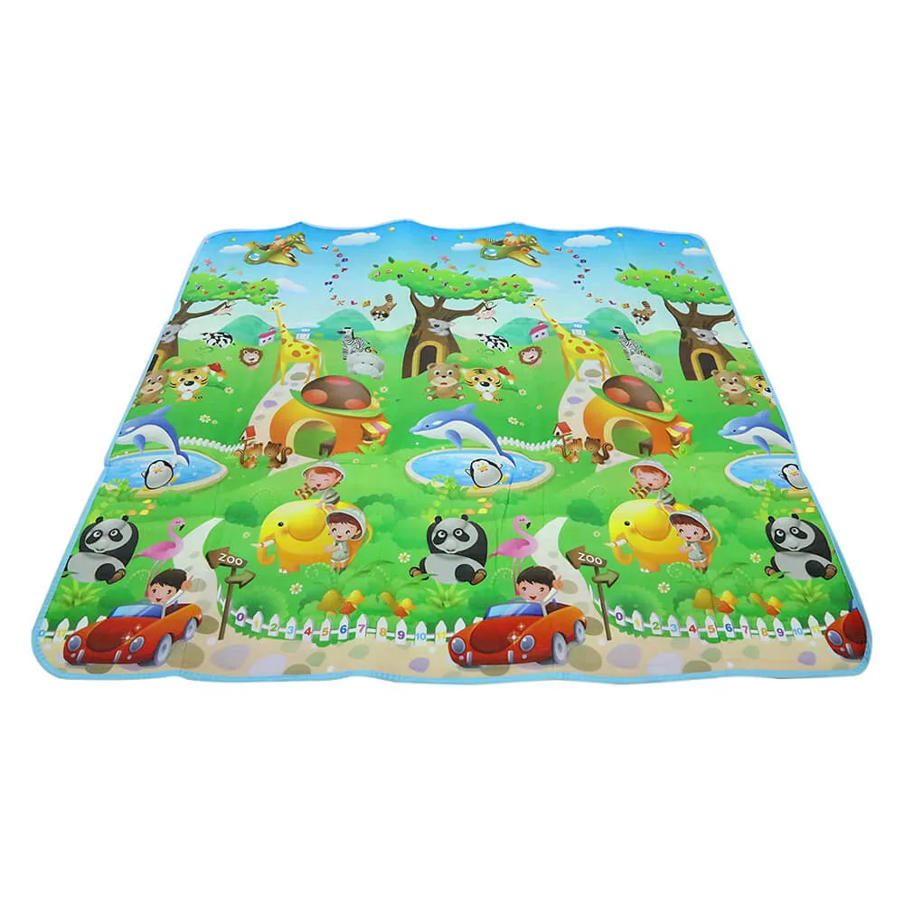 Double sided Soft Foam Play Crawling Mat For Baby Kids Toddler Blanket