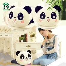 Pandadomik Плюшевые Куклы панда 50 см Милая улыбающаяся Панда Мягкая игрушка подушка для поясницы кукла плюшевые животные игрушки