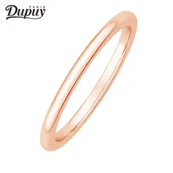 Дюпюи 14 К розовое золото обручальное кольцо однотонные золотые свадебные кольца кольцо матч кольцо Простой Элегантный Обручальное