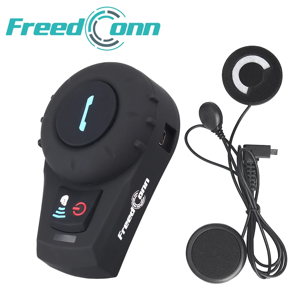 1 pc FreedConn FDCVB Bluetooth Motorcycle Helmet Intercom Waterproof FM Moto Interphone Headset 2 riders soft or hard microphone