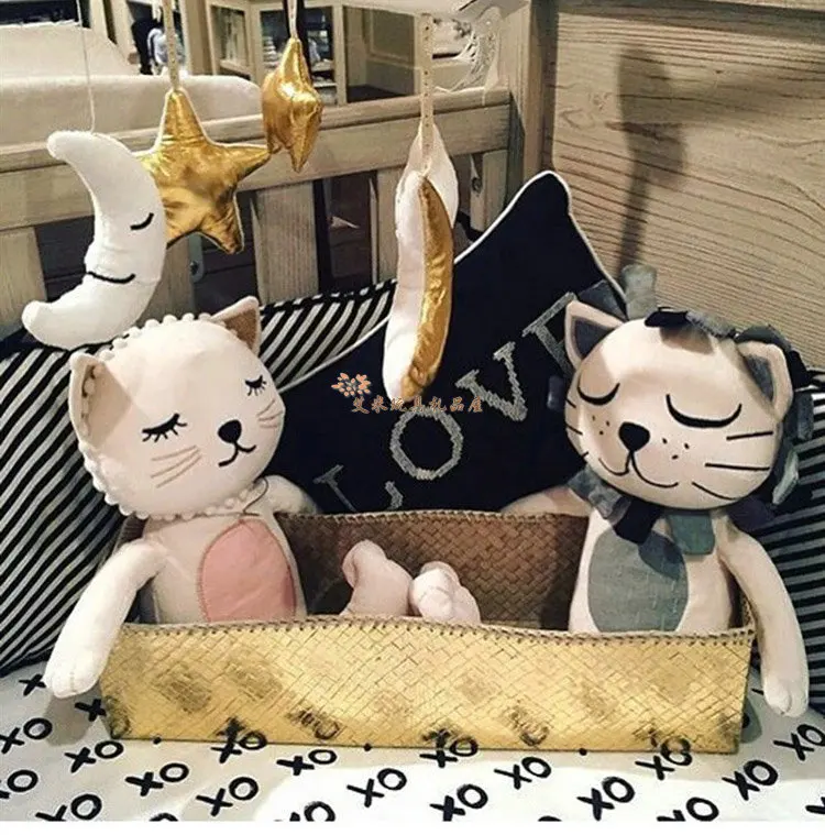 INS кошка Лев детские удобные мягкие Xams Подарочные игрушки pelucia peluches плюшевый кролик спящий мягкие и плюшевые животные игрушка кукла