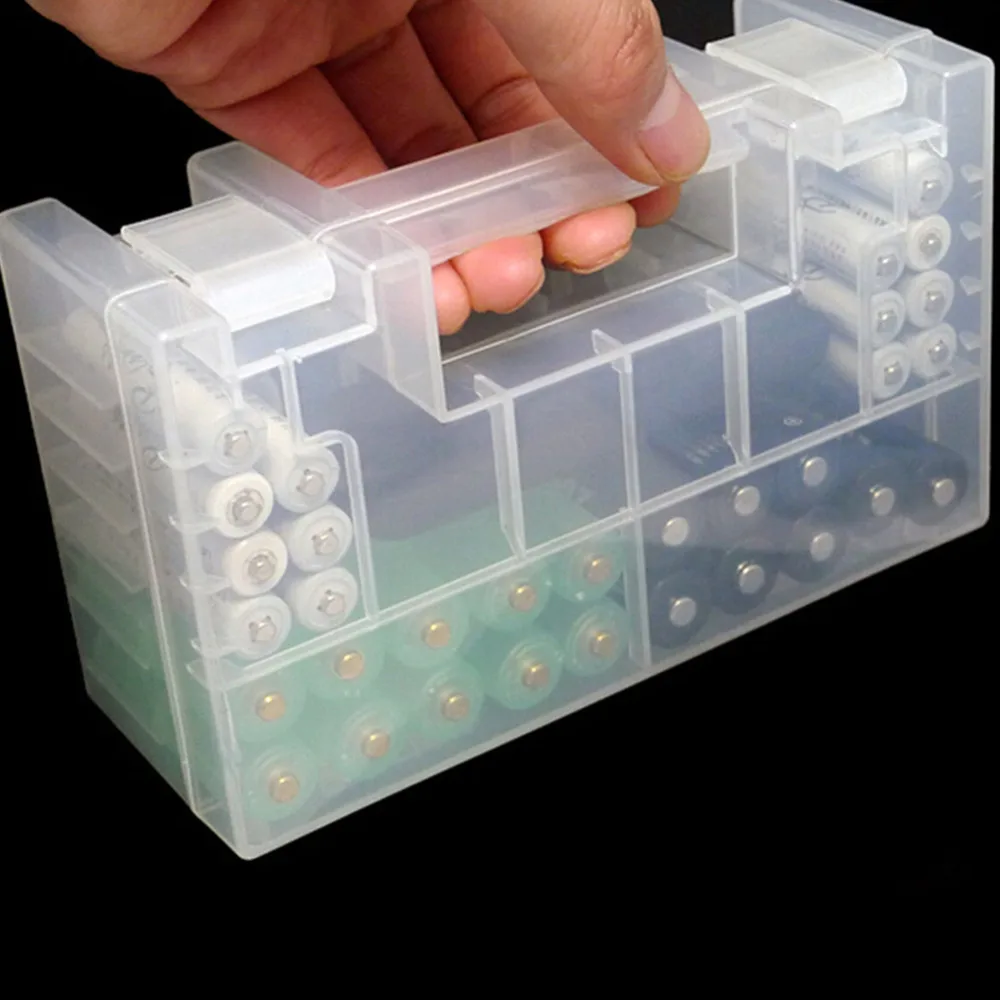 New Battery Holder Container Portable Hard Plastic Battery Case Holder