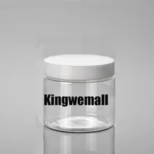 300 шт./лот Ёмкость 150 г 150 мл ПЭТ Пластик крем банку с белой крышками косметической упаковки gth01