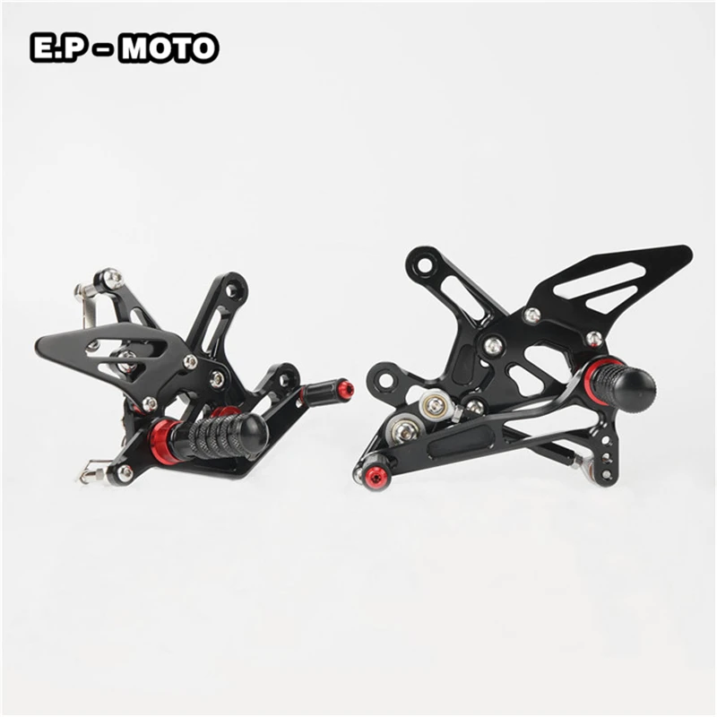 Motorcycle CNC Aluminium Adjustable Rider Rear Sets Rearset Footrest