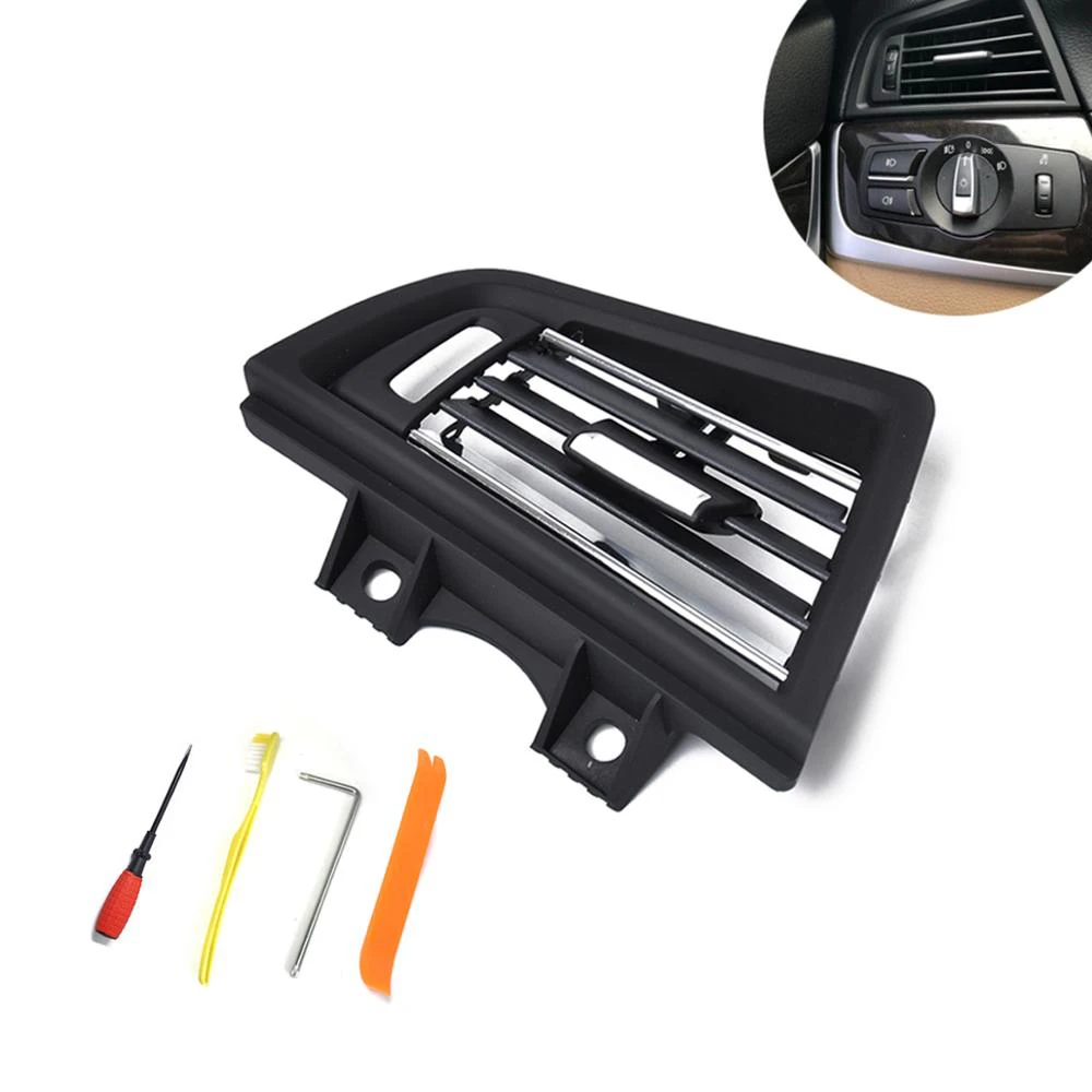 

LHD Front Row Wind Left Center Right Air Conditioning Vent Grill Outlet Panel With Chrome Plate For BMW 5 Series F10 Car Styling