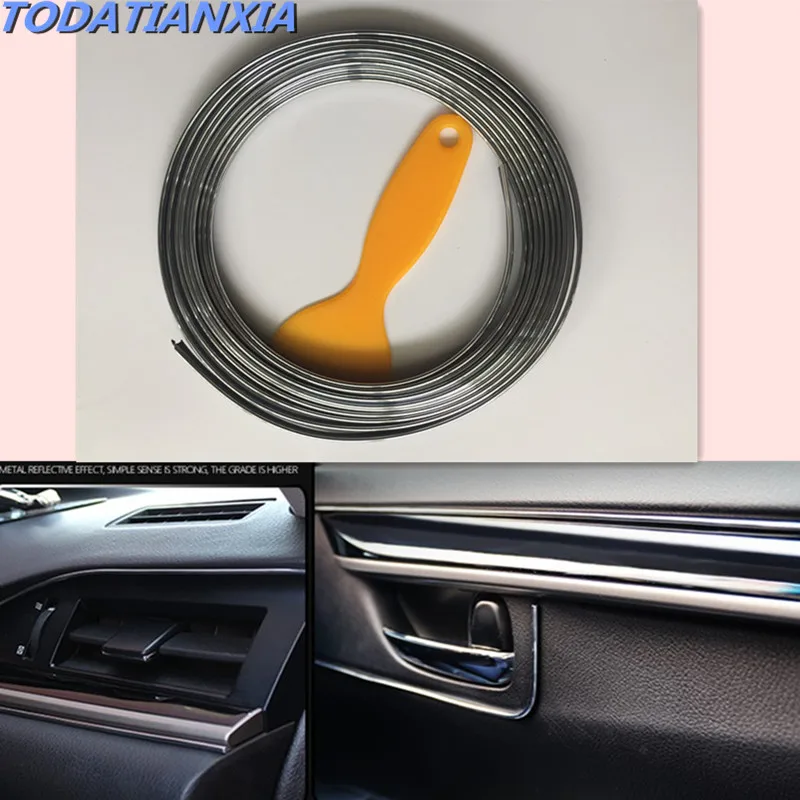 

Car Styling Interior Decoration Strips Accessories FOR Acura MDX RDX TSX Seat Leon Ibiza Toledo Saab 9-3 9-5 93 Infiniti q50