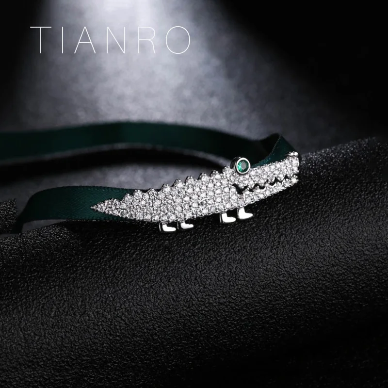 

TIANRO Variety of high quality copper micro inlaid multicolor zircon pendants ladies chain necklace pop necklace girl gifts