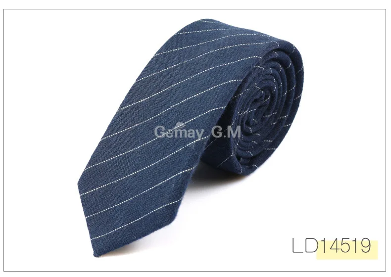 New Fashion Mens Ties Cotton Necktie for Men Causal Stripe Tie For Man Bussines Corbatas Bridegroom Party Slim Neckties