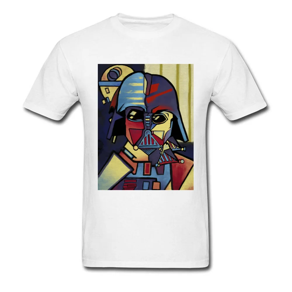 

New Marvel Comic T Shirt Street Style Mens Fashion Casual Tee Shirts Star Wars Cubism Darth Vader Tshirt For Men Retro