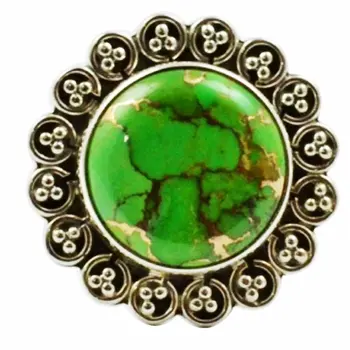

Lovegem Genuine Coper Turquoise Ring 925 Sterling Silver,Size:6.75 , AR3121