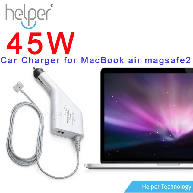 New Magsafe 2 T 45w Car Power Adapter & Usb Port For Macbook Air Retina 11" 13" A1345 A1465 A1436 A1466 - Unknown - AliExpress