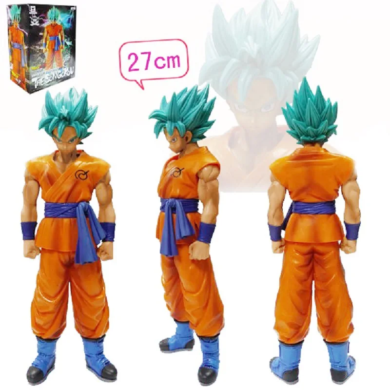 Супер Saiyan Son Goku драконий шар синие волосы ПВХ экшн-фигурки модель игрушки Diy