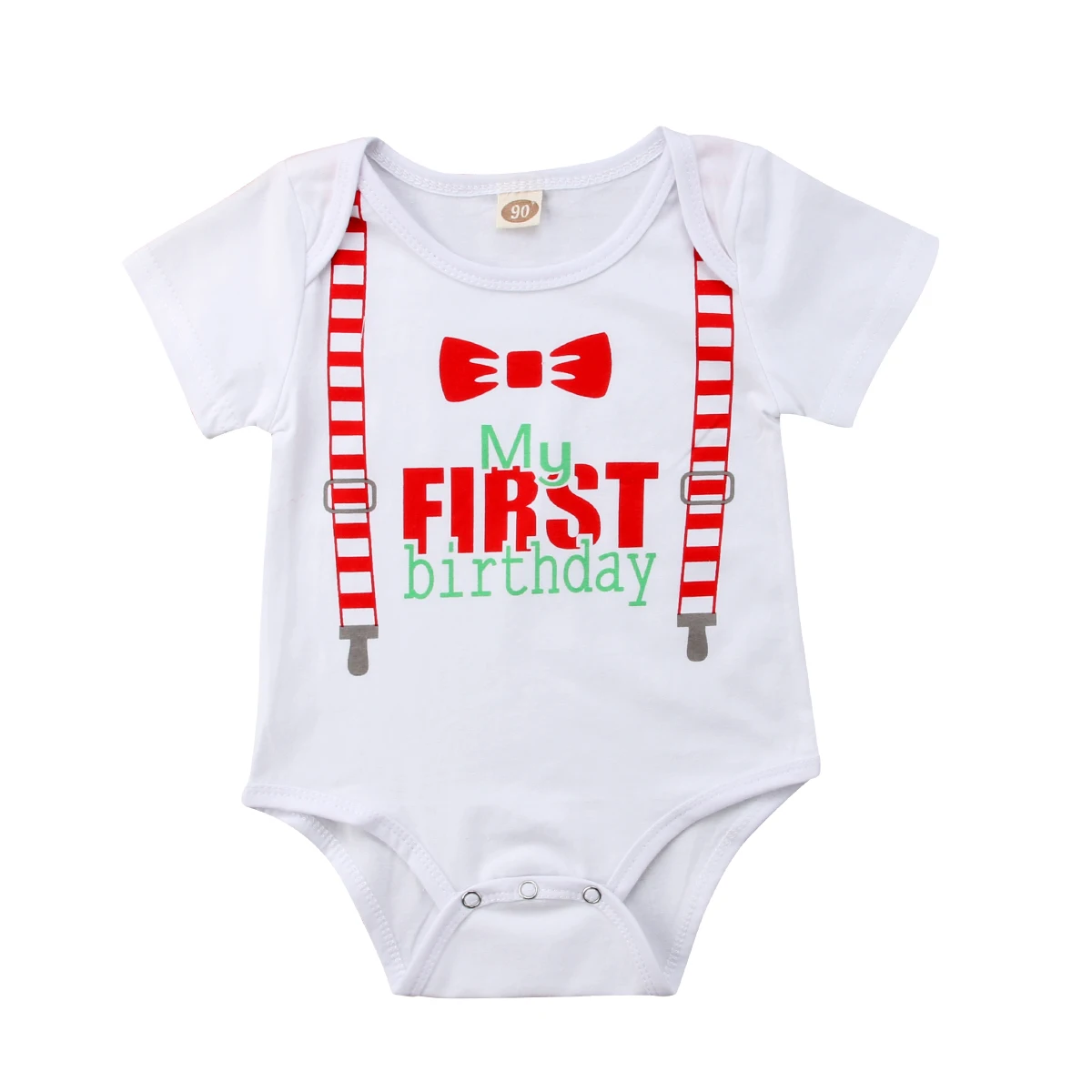 

Newborn My 1st Birthday Toddler Baby Boy Clothes Romper Jumpsuit Outfit