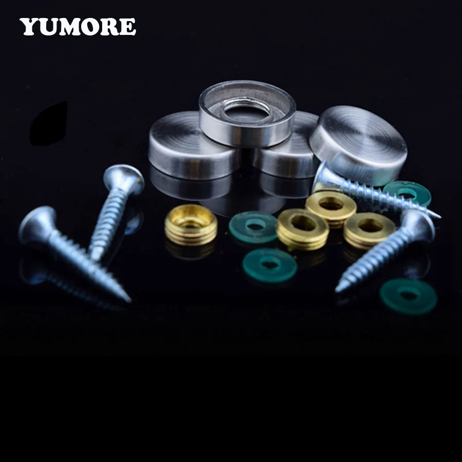 Yumore 20pcs 304 Stainless Steel Decorative Screw Caps Screw