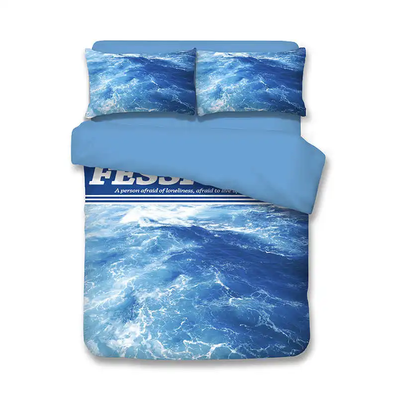 3D Sea Waves Spray Scenery print bedding set comforters duvet covers