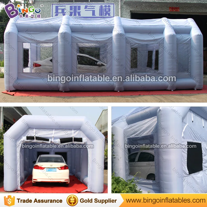  Spray booth type 8*4*3M car used mobile paint booth cheap retractable spray painting booth cabin wi