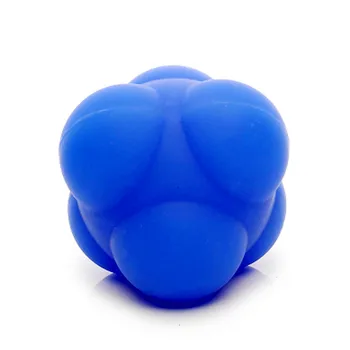 

Funny Anti-stress Children Boys Girl Adult Sport Silicone Hexagonal Hex Ball Solid Fitness Training Exercise Reaction Balls Gift