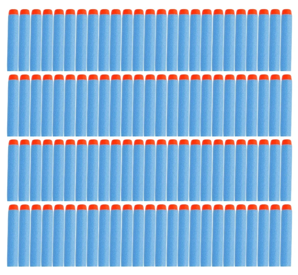 

50pcs 7.2cmHollow Head Soft Bullets Toy Gun Darts for Nerf Gun Refill Darts Universal Foam Blasters for N-strike Elite Series