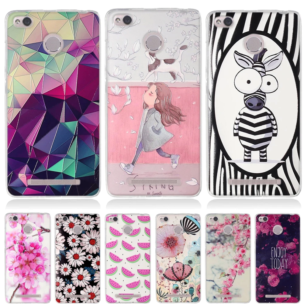 

Phone Case For Xiaomi Redmi 3s 3 pro 3x Case Silicon 3D Relief Patterned TPU Soft Back Cover For Xiaomi Redmi 3s Cover Coque bag