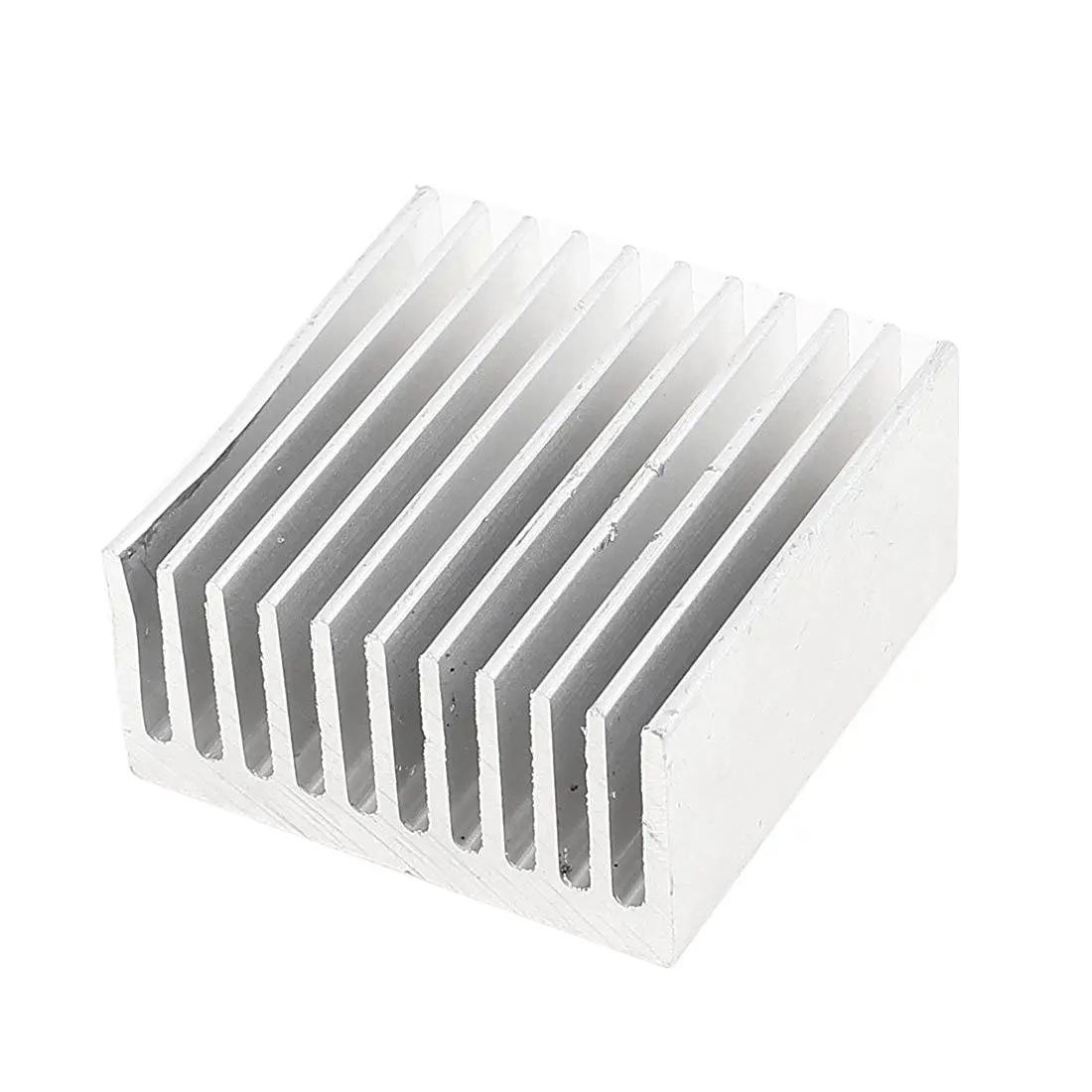 Silver Tone Aluminum Cooler Radiator Heat Sink Heatsink 40x40x20mmin