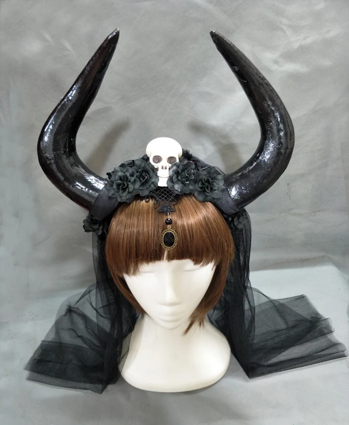 Feito à mão único preto véu lacee