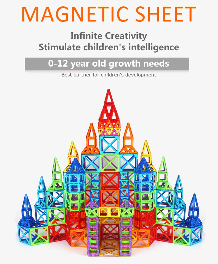 Vinedi Большие магнитные строительные блоки игрушки магниты дизайн модели строитель и развивающие игрушки для детей