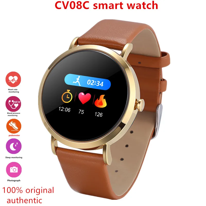 

CV08C Smart Watch IP6 7Waterproof Heart Rate Blood Pressure Monitoring Fitness Tracker Bluetooth Connection Watch For AndroidIOS