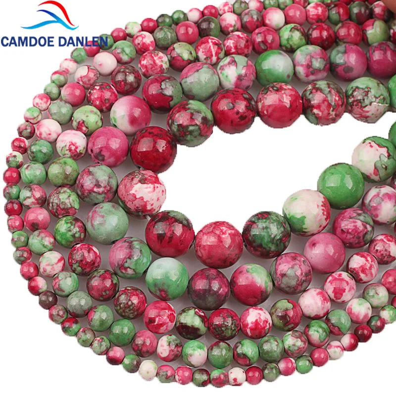 

Natural Clay Imitation Epidote Ceramic Round Beads 4 6 8 10 12mm Diy Handmade Spacer Beads Jewelry Bracelet Making Wholesale