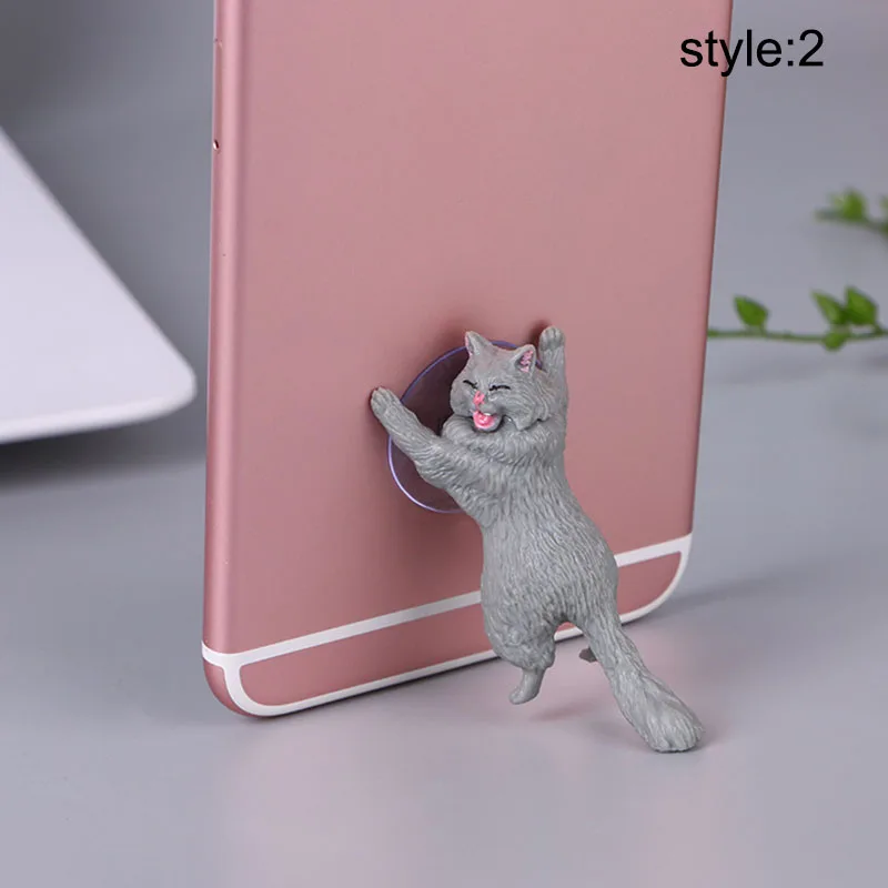 

1 Pcs Cute Cat Phone Holder Universal Cellphone Tablet Stand Suction Cup Mobile Phone Mounts New Arrival
