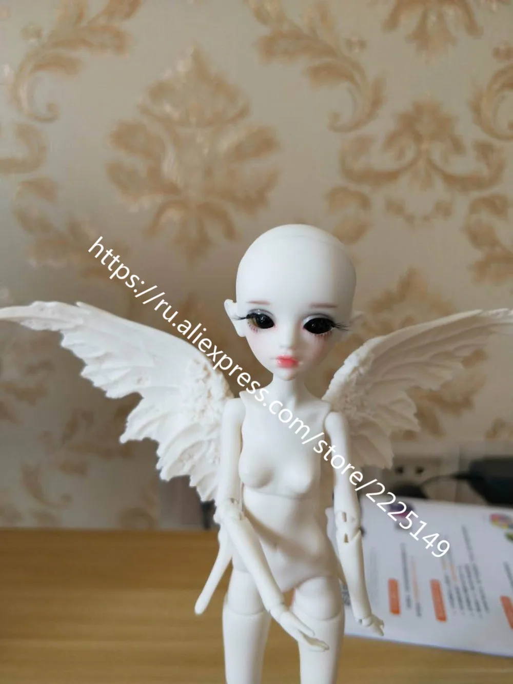 lingxiyiwa 1/8 BJD кукла Ivanaa с глазами имеет человеческое тело или крыло тела